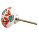 Sea Green And Mustard Tiny Flower Ceramic Cabinet Knob Online